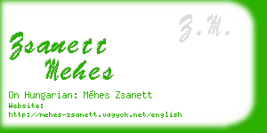 zsanett mehes business card
