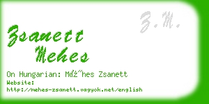 zsanett mehes business card